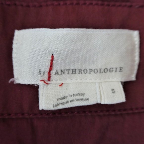 Anthropologie Shirt Jacket Pink Red Plaid Hudson Shacket Tweed Heavy S